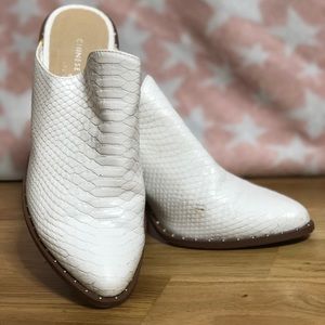 White mules, size 7 US Chinese Laundry